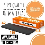 Carbon Vane 119x42x4.5mm Customizable