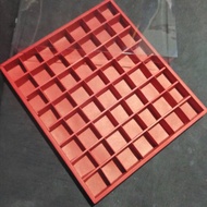 Brown box - box nastar - moci box with 7x8 compartments