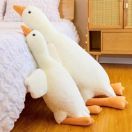 50-160CM Cute Big White Duck Toys Goose Plushie Pillow Funny Soft Toy Long Plush Doll Birthday
