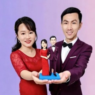 新婚 婚禮小物 結婚禮物訂製 客製化 新郎新娘 人偶 公仔 似颜绘