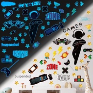 Human zone Luminous Diagonal Game Playing Game Luminous Wholesale Game Wall Sticker Sticker Game Sta