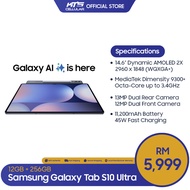 Samsung Galaxy Tab S10 Ultra WiFi (12GB+256GB) Tablet - Original 1 Year Warranty by Samsung Malaysia