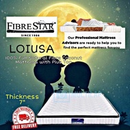 ***Fibre Star LOIUSA 100% 7'' Full Natural Fibre Mattress With Top/ Tilam Sabut /Louisa