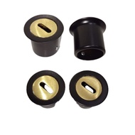 Glass CONNECTOR PIPE TO WALL GLASS HOLDER BRASS PIPE Black