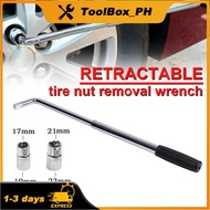 Car Tire Wrench L-type Wrench Kit Mobile Socket Wrench Telescopic 17mm/19mm/21mm/23mm