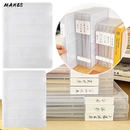 MAHES 1Pcs File Organizer Box, Desktop Stationery Organizer Paper Storage Box A4, A4 A5 Plastic Stor