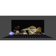3d painting. stickers for aquariums, arowana fish tanks (back painting)
