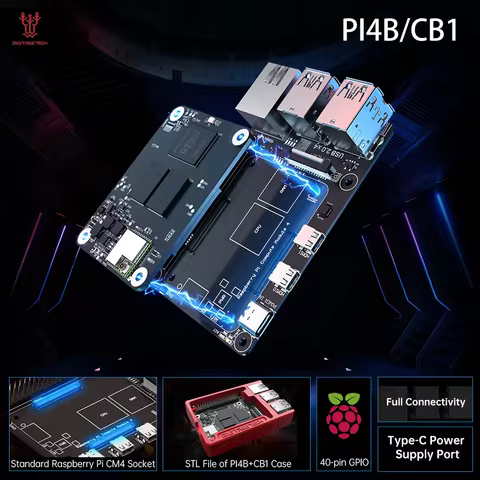 BIGTREETECH PI4B Adapter CB1 VS Raspberry Pi CM4 For Klipper Octopus Pro SKR MINI E3 V3.0 Motherboar
