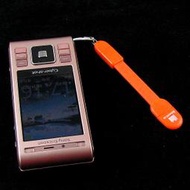 智慧型手機傳輸線 USB-Micro USB5p 吊飾型連線貓適用HTC Moto Nokia 三星 LG等手機 ilink 橙