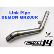 Project79 GPX DEMON GR200R Exhaust Slip on Piping Muffler Stainless Steel Project79 GR 200R QPM06SV/