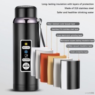 hydro fresh tumbler○❈SUS316 Water Bottle Stainless Steel LED Temperature Display Vacuum Flask Large
