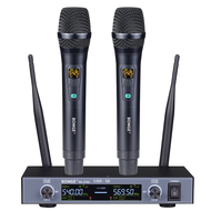 BOMGE BG-270U dual channel wireless microphone system handheld microphone semi-metal iron tube suita