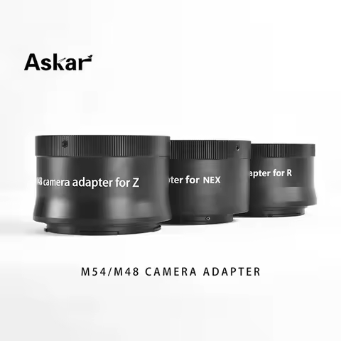 Askar M54/M48 Adaptors for Mirrorless Cameras with female threads-for Nikon, Canon, and Sony mirrorl