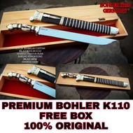 GOLOK SEMBELIH PREMIUM BOHLER K110 TANDUK RUSA ASLI ORIGINAL