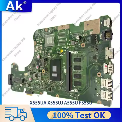 X555UA Laptop Motherboard For ASUS FL5800U X555UA X555U X555UB K555U X555UJ A555U X555UQ F555U X555U