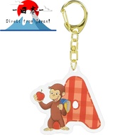 [Direct from Japan]
T's Factory Curious George Initial Acrylic Keychain A OG-5541012A