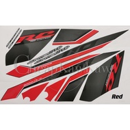 SRL 110Z / LAGENDA 110Z (6) Special Custom RC Jupiter Z 110 Body Cover Stripe Sticker - Black/ Red /
