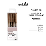 Copic Multiliner 4pc Set - Brown Copic Marker