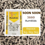 [Repack] 1kg, 2kg, 5kg Soon Soon 5880 RumiKids Makanan Anak Kambing, Lembu & Arnab