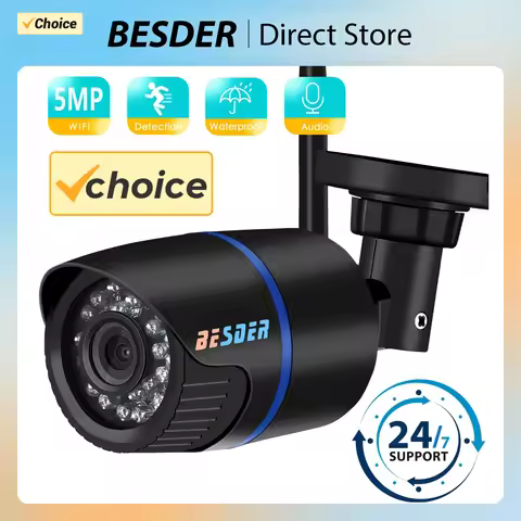 BESDER ICSEE 2MP P2P Wifi IPCamera Audio Recording IP Camera Wireless Wired Alarm CCTV Bullet Outdoo