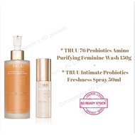 TRUU 76 Probiotics Amino Purifying Feminine Wash 150g + Intimate Probiotics Freshness Spray 50ml