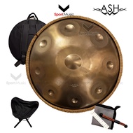 ASH Handpan Drum ขนาด 22" นิ้ว 9 note พร้อมกระเป๋า ขาตั้ง ไม้ตี คู่มือ - แฮนด์แพน ดนตรีโยคะ Yoga Dru