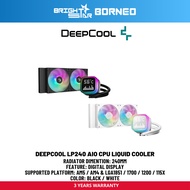 DEEPCOOL Lp240 AIO CPU Liquid Cooler - Black / White