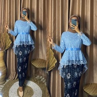 Kebaya / Kebaya brukat modern  Setelan Kebaya Modern Hijab Remaja Style Modis Cantik brukat AURORA\k