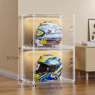 XMVP กล่องเก็บหมวกกันน็อคมอเตอร์ไซค์ตู้พลาสติกกล่องเก็บของ LEGO กล่องเก็บของเล่นอะคริลิคกล่องเก็บกระ