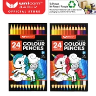 Unicorn Stationery 24 Colour Pencil Unicorn Design UCP-24C-S