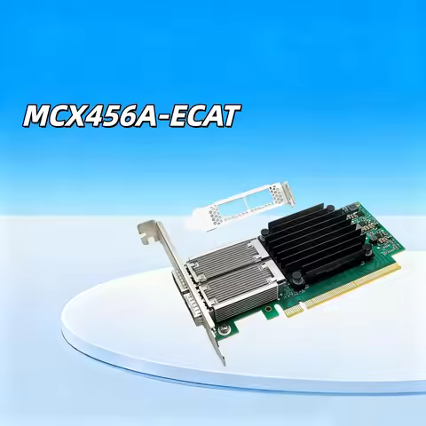 Mellanox Network Server Connectx-4 Edr + 100Gbe Mcx456A-Ecat Vpi Infiniband Adapter, Dual Qsfp28 Por