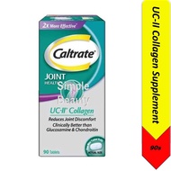 CALTRATE Joint Health UC-II Collagen Supplement, 2X more effective and Reduce joint discomfort, 90 Tabs