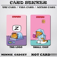 [ Garfield ] Touch n Go Card Sticker Cover TNG / MASTER / VISA / CREDIT/ DEBIT CARD