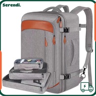 SERENDI Travel Backpack, 50L Large Expandable Travel Luggage Bagpack, Fashion Waterproof Shoe Pouch 
