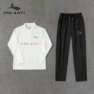 【Ready Stock】 Worrandi Sports Suit Men's Quick-Drying Running Fitness Stand Collar Half Zip Training