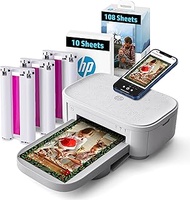 HP Sprocket Studio Plus 4x6 Instant Photo Printer – 118 Sheets & Cartridge Bundle - Wireless, Wi-Fi,