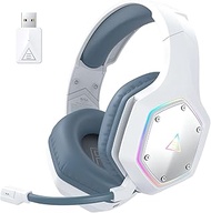 EKSA E1000WT Wireless Gaming Headset,2.4GHz USB Gaming Headphones with Microphone for PC, PS5, PS4, 