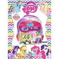 UNGU My Little Pony Children's Backpack Pink Purple Pony Elementary School Backpack Elementary Schoo