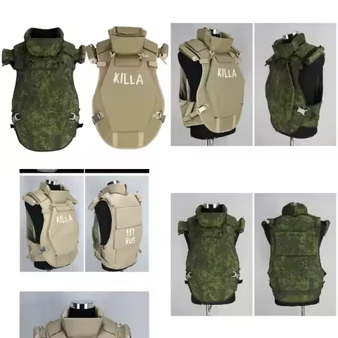 Russian Tactical 6B13 MOLLE Vest Killa Combat Gear EMR Camouflage Neck Shoulder Body Armor Protector
