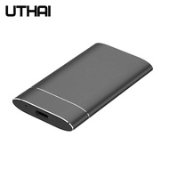 T37 UTHAI MSATA USB3.0 Enclosure Aluminum Alloy Adapter Mini-SATA SSD to USB3.1 Type-C HDD Case for