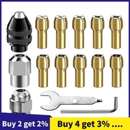 Drill Chuck Collet Set, 28 Pcs Chuck Collet Kit(1/32 - 1/8Inch)Replacement 4486 Drill Keyless Bit 44