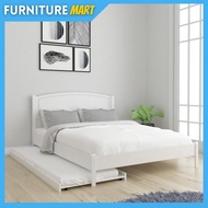 Furniture Mart THOMAS solid wood queen size bed frame / katil kayu solid / katil kayu queen / katil queen murah