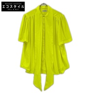 Balenciaga 2020 年 602571 螢光黃絲帶圍巾襯衫 34 碼 [二手]