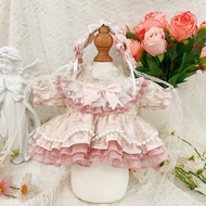 Original Handmade 40cm Baby Clothes Lolita 40cm Cotton Doll Clothes Princess Dress Star Delu Doll Cl