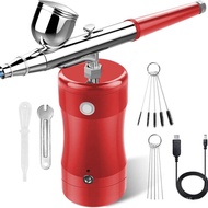 Makeup Air Set Tool Brush Spray Gun Painting Portable Kit Compressor Mini with Kit Spray Gun Air Bru