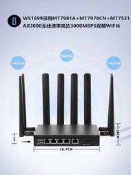 WS1699 5G Dual SIM Card Wireless Router Industrial Grade 5G CPE AX3000 WIFI6 5G Router High Speed Wi