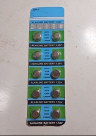 Postage (local surface mail) Included 包平郵 - Branded New LR44/AG13/A76 Button Cell Battery Pack of 10