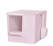 Meoof Enclosed Cat Litter Box 粉紅色巨大貓砂盆 緬因貓完全冇問題
