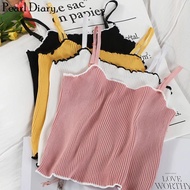 Lacta RIB tank top Korean women's tank top tank top underwear/ women's underwear/ crop top/ tank top