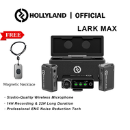 Hollyland Lark Max Wireless Lavalier Microphone System ENC Noise Canceling Studio Audio Quality 22H